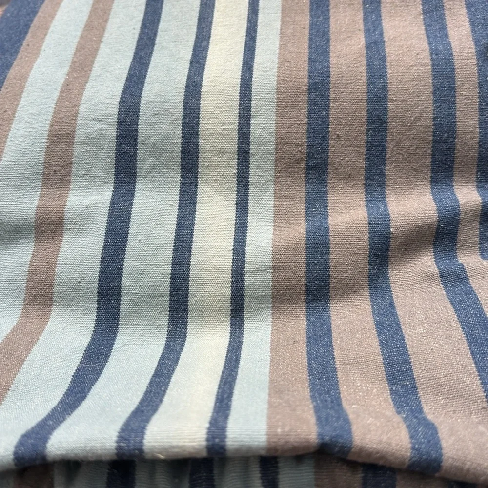 Pottery Barn Teen Striped Denim Blackout Curtains